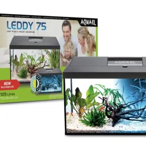 Aquael Aquarienset LEDDY Day & Night 75 cm schwarz Garantierte Lieferung